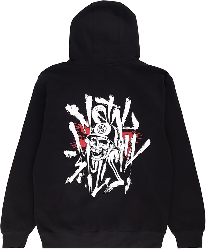 metal mulisha 男式黑客拉链连帽衫